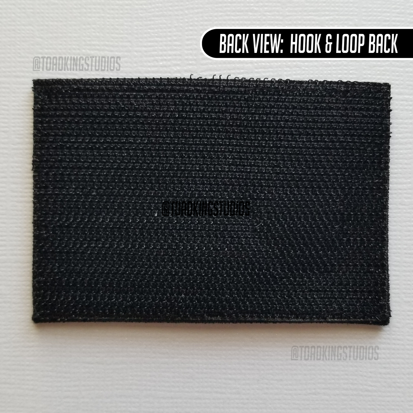 Rectangle SCP Logo Black 3-inch Patch, Hook & Loop Back