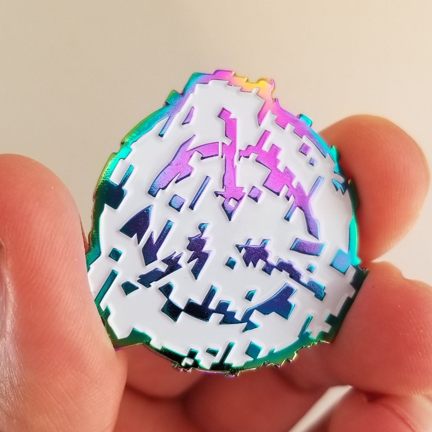 Glitched SCP Logo Pin