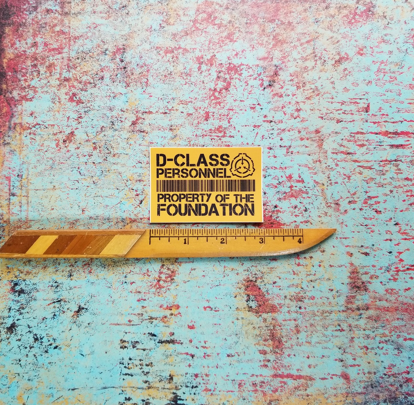 D-Class Personnel Orange Sticker