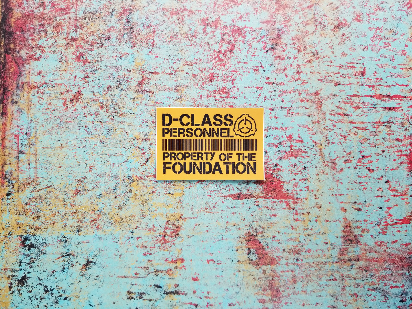 D-Class Personnel Orange Sticker