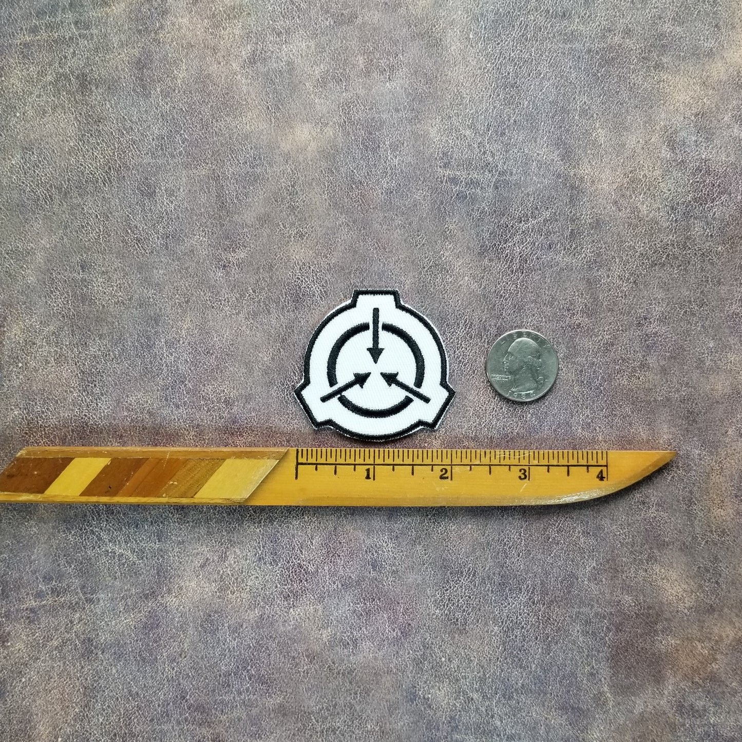 White SCP Logo 2-inch Patch