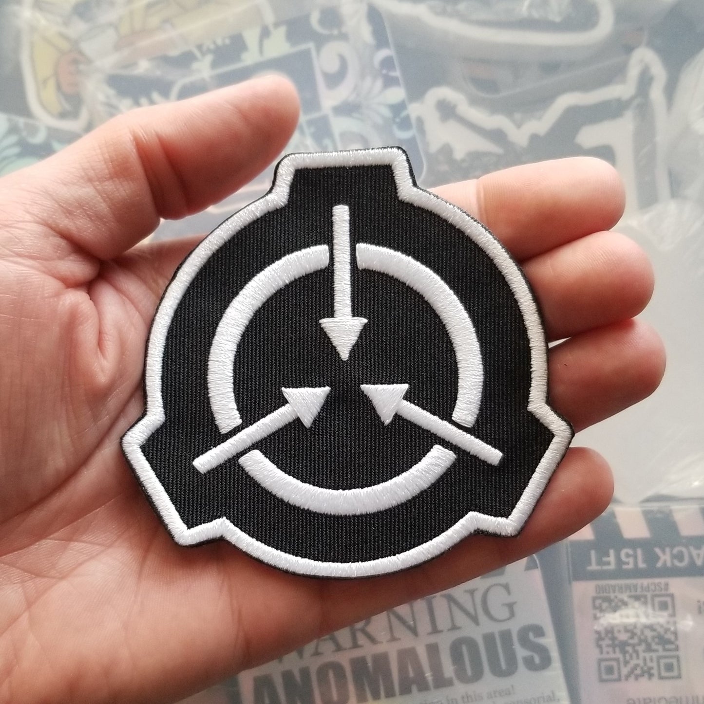Black SCP Logo 3.5 Inch Patch