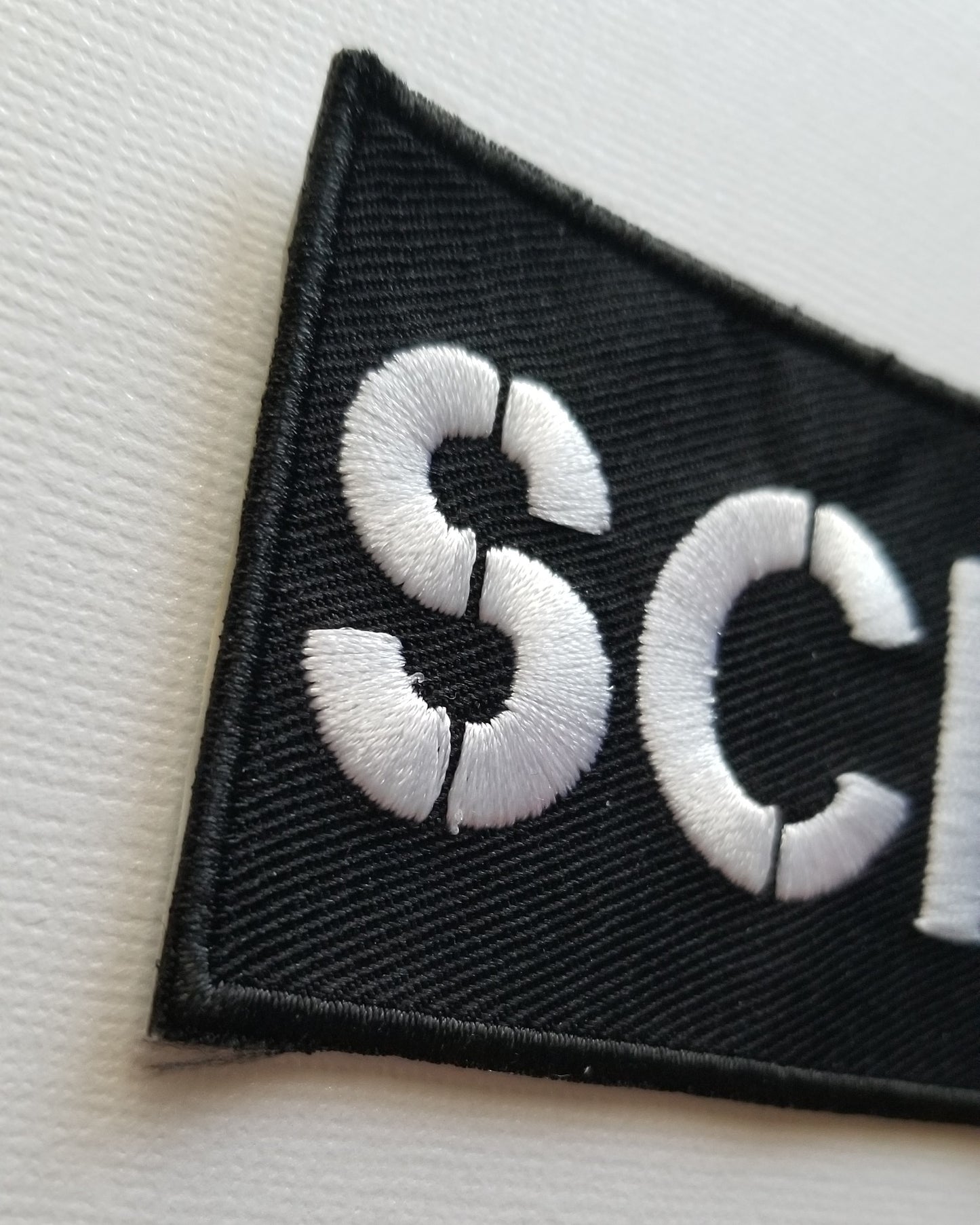 SCP Stencil Black 3-inch Adhesive Patch