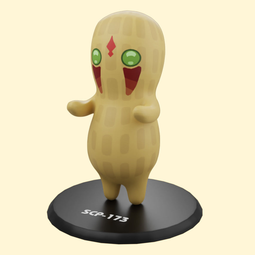 SCP 173 Peanut Statue Containment Cute Monster Breach