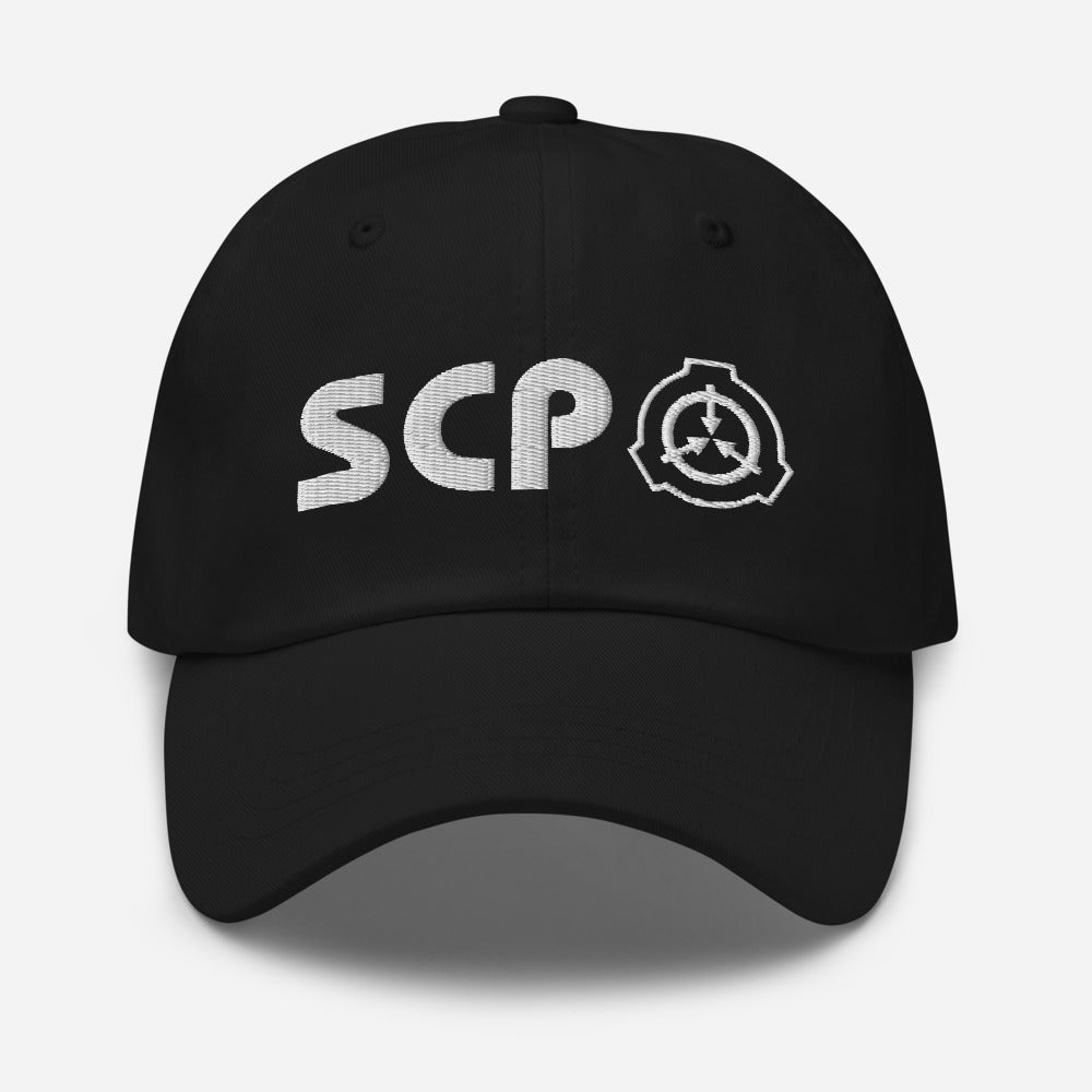 SCP White Logo and Slogan Hat