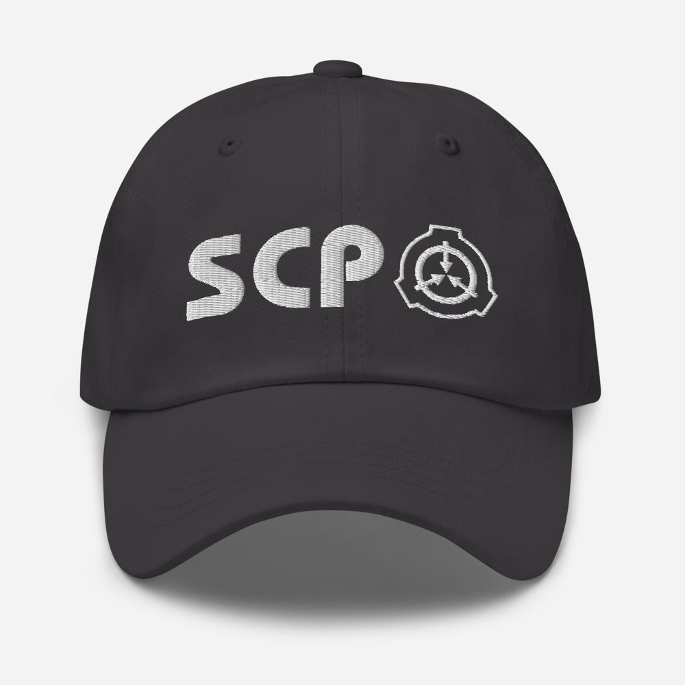 SCP White Logo and Slogan Hat