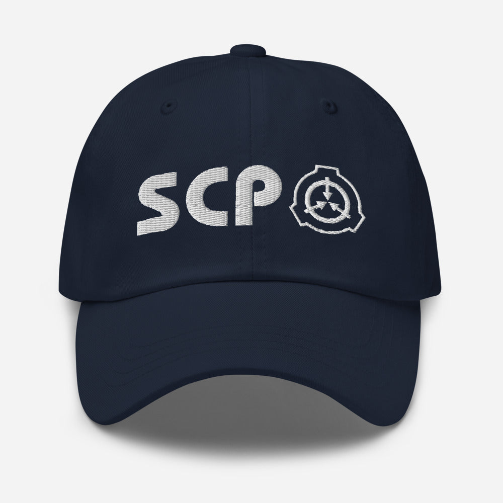 SCP White Logo and Slogan Hat
