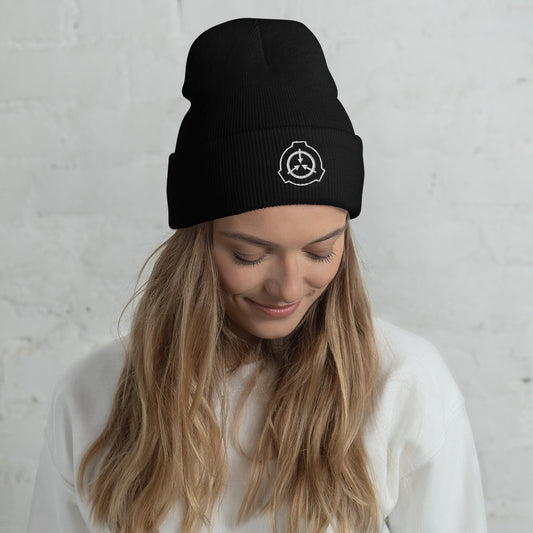 SCP White Logo Beanie