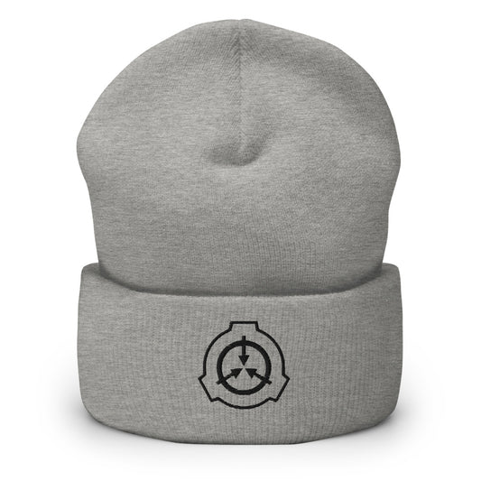 SCP Black Logo Cuffed Beanie