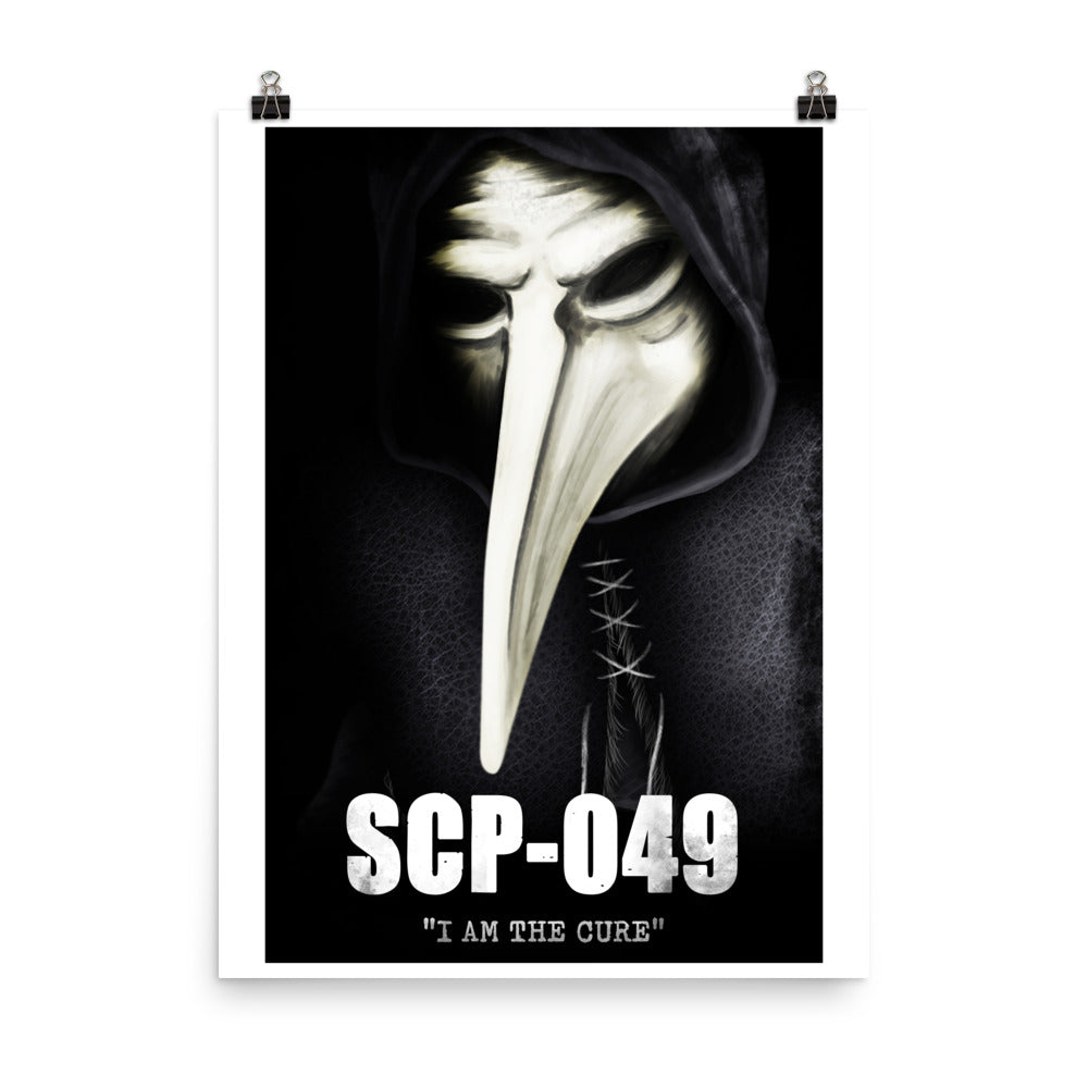Plague Doctor SCP 049 Fanart Print Poster