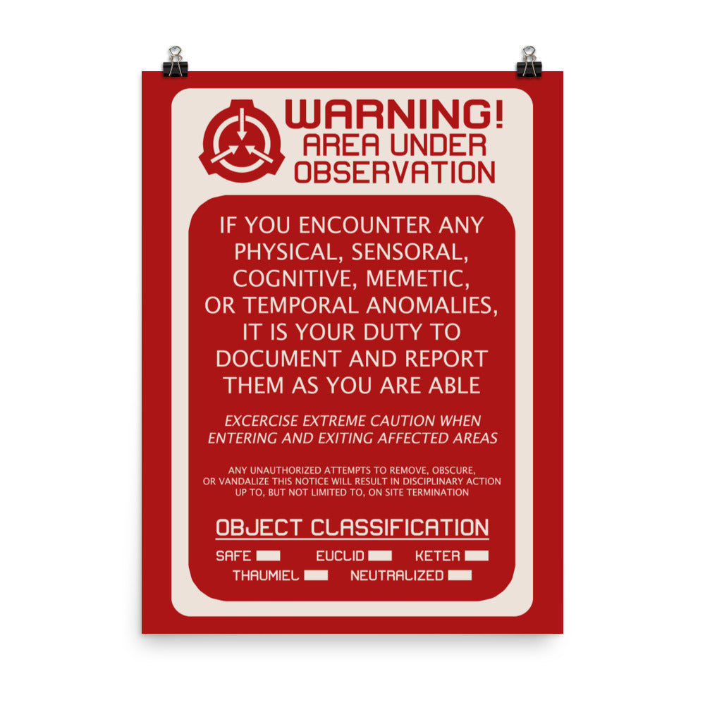 red notice sign