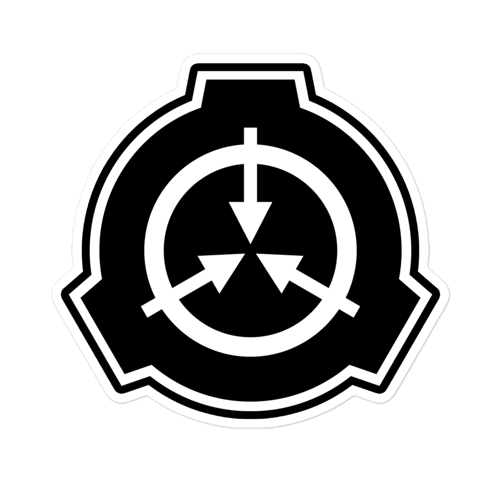 SCP Logo Black Sticker