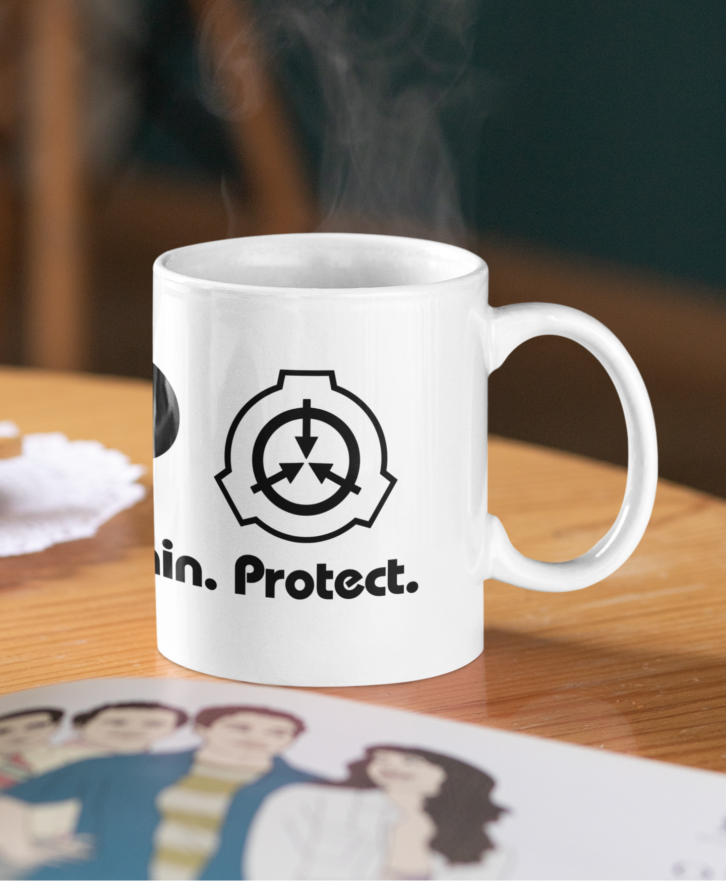 SCP Logo and Text Mug