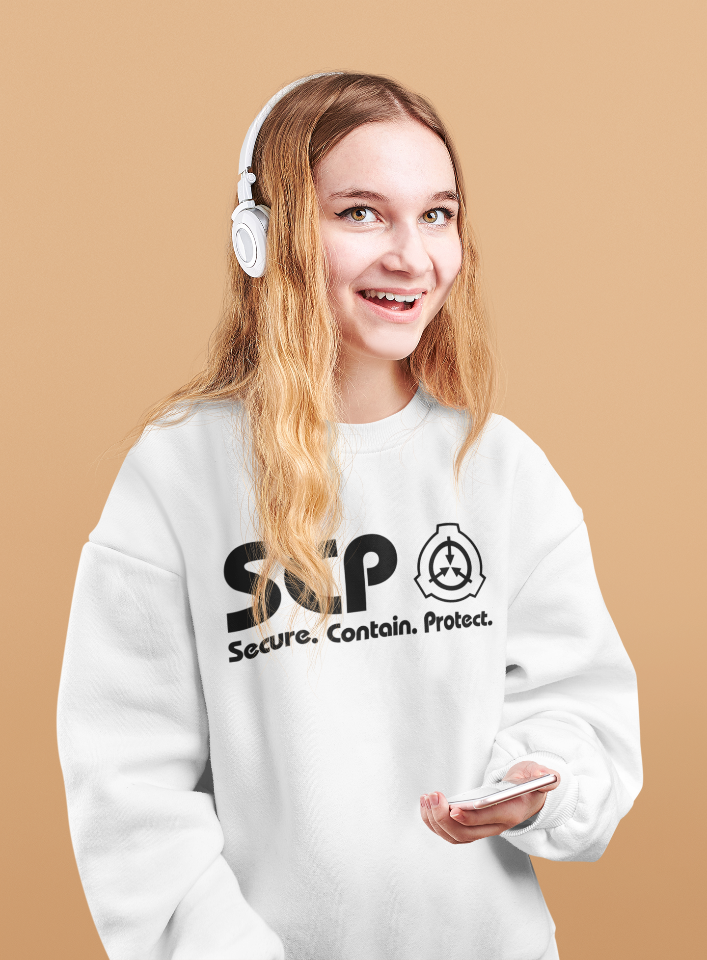 SCP Black Logo and Slogan Unisex Sweatshirt