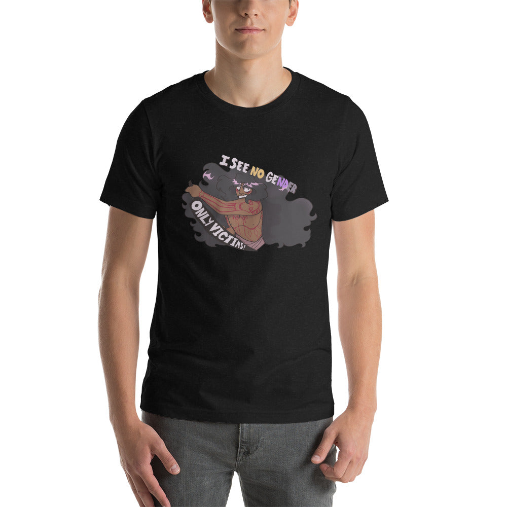 SCP-076 SEES NO GENDER, ONLY VICTIMS Unisex T-Shirt
