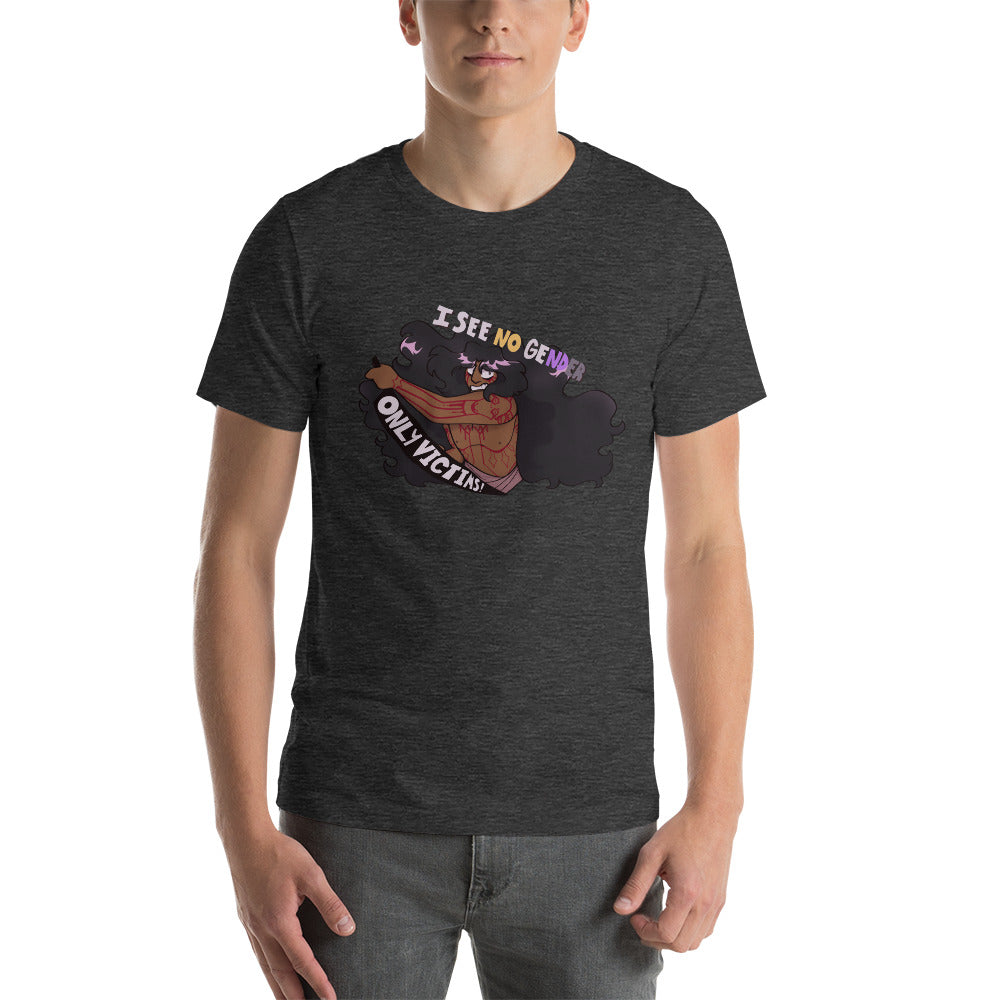 SCP-076 SEES NO GENDER, ONLY VICTIMS Unisex T-Shirt