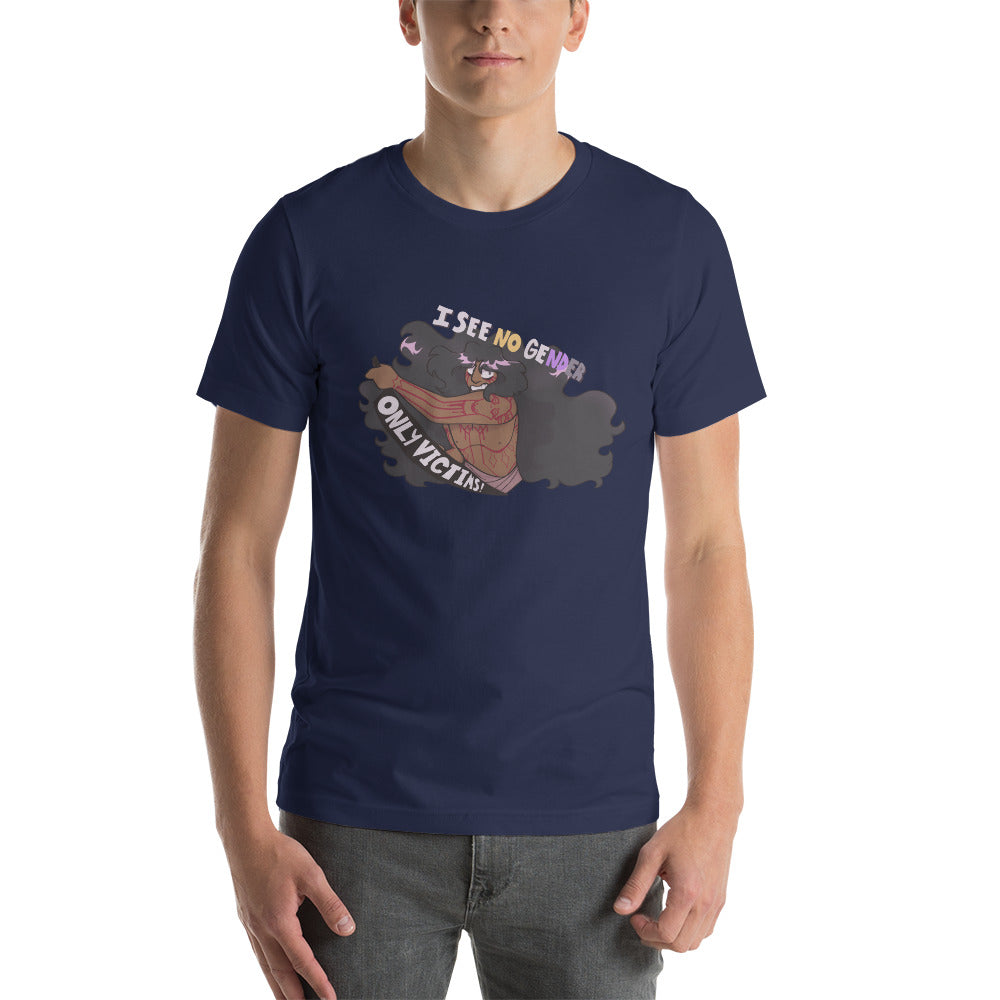 SCP-076 SEES NO GENDER, ONLY VICTIMS Unisex T-Shirt