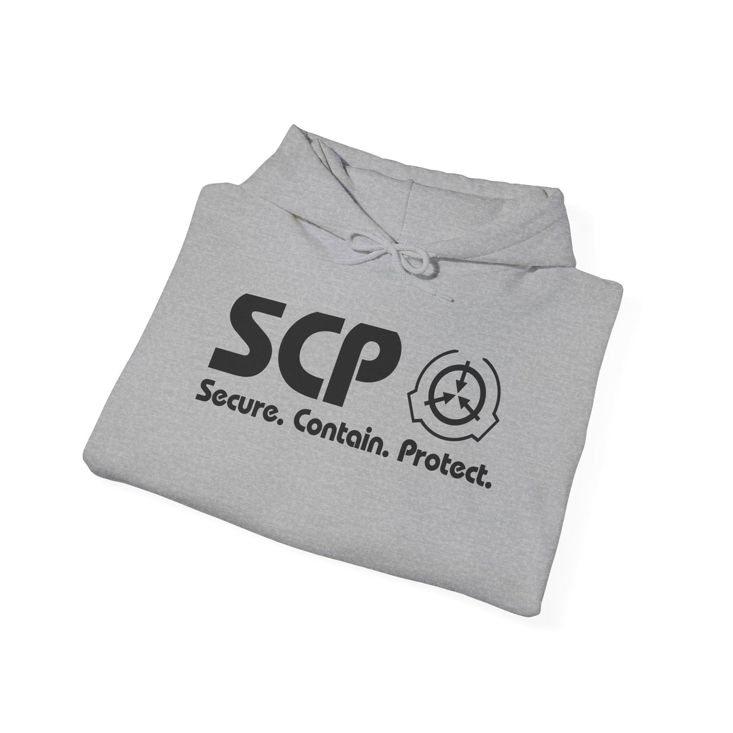 SCP Black Logo and Slogan Unisex Hoodie