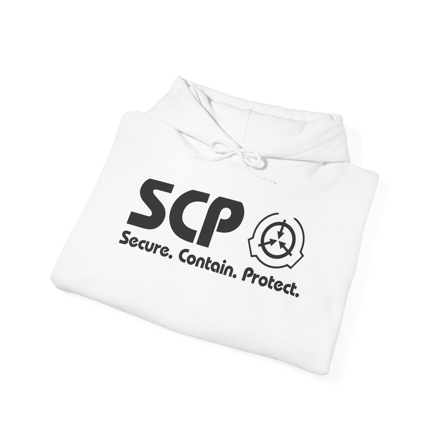 SCP Black Logo and Slogan Unisex Hoodie