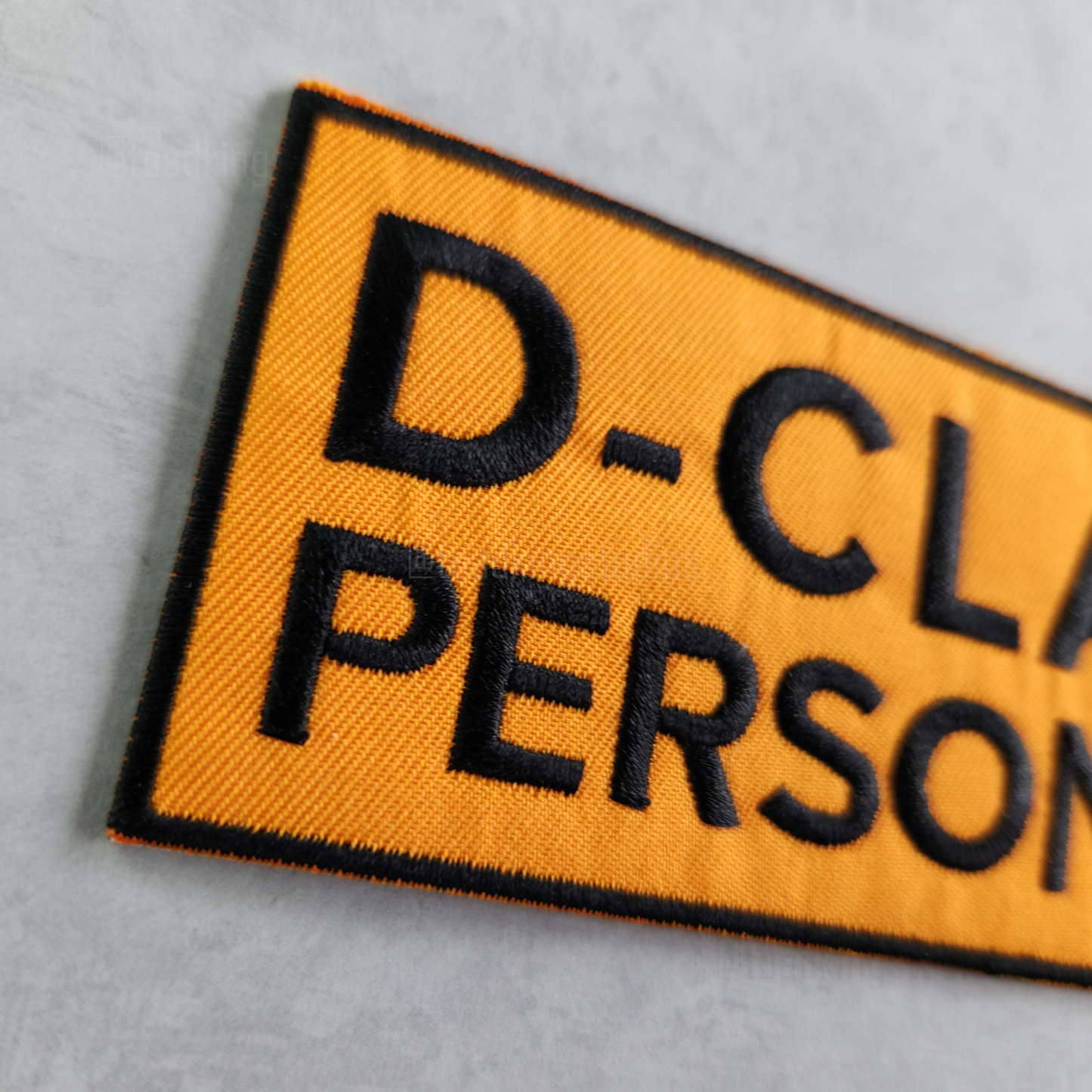 D-Class Personnel Orange 5-inch Patch
