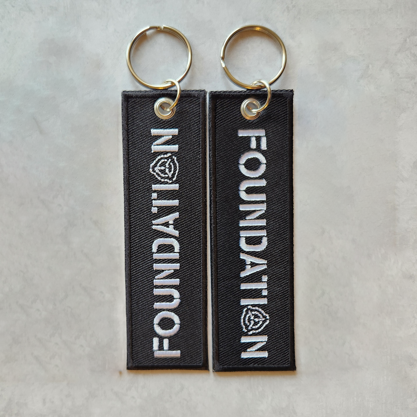 Foundation Black Keychain