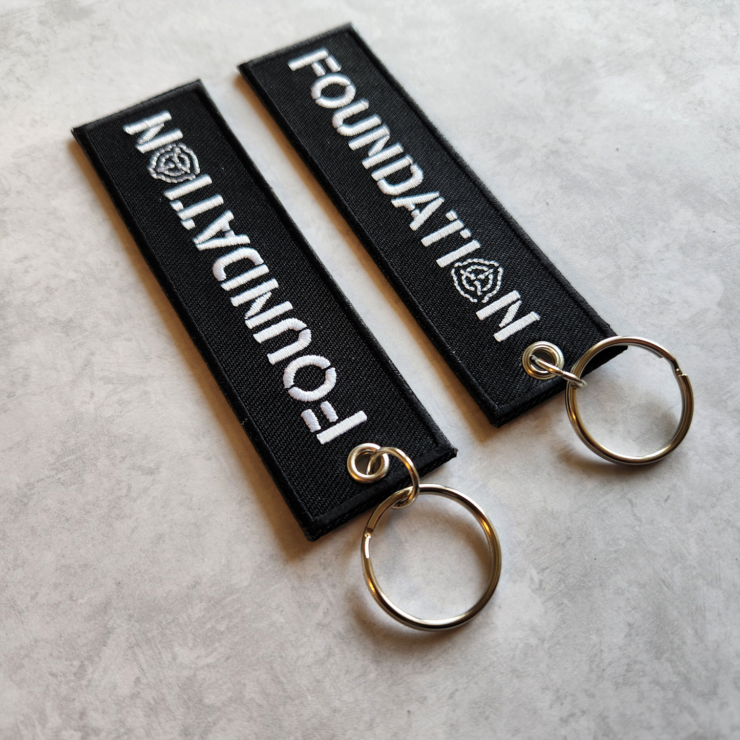 Foundation Black Keychain