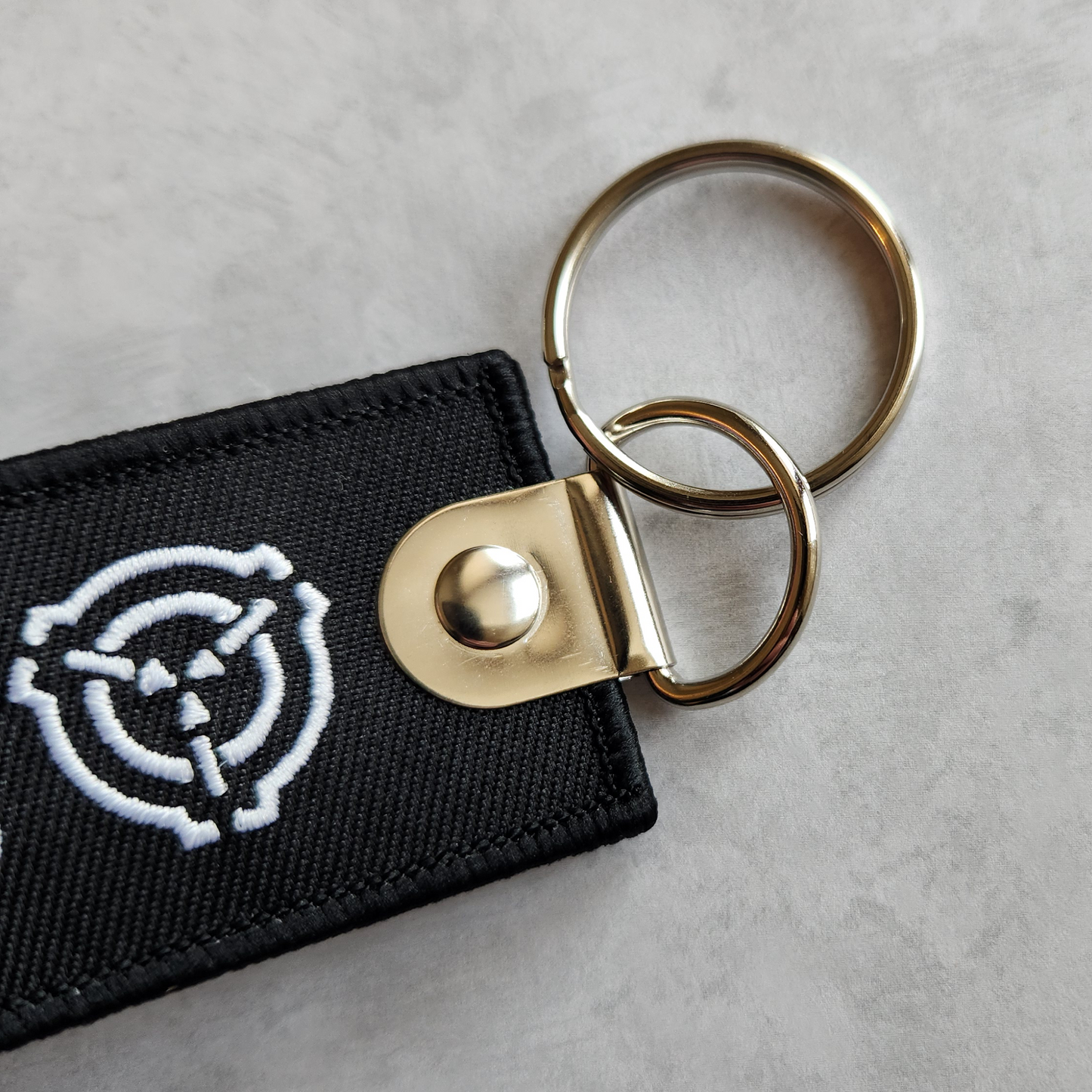 SCP Stencil Black Keychain