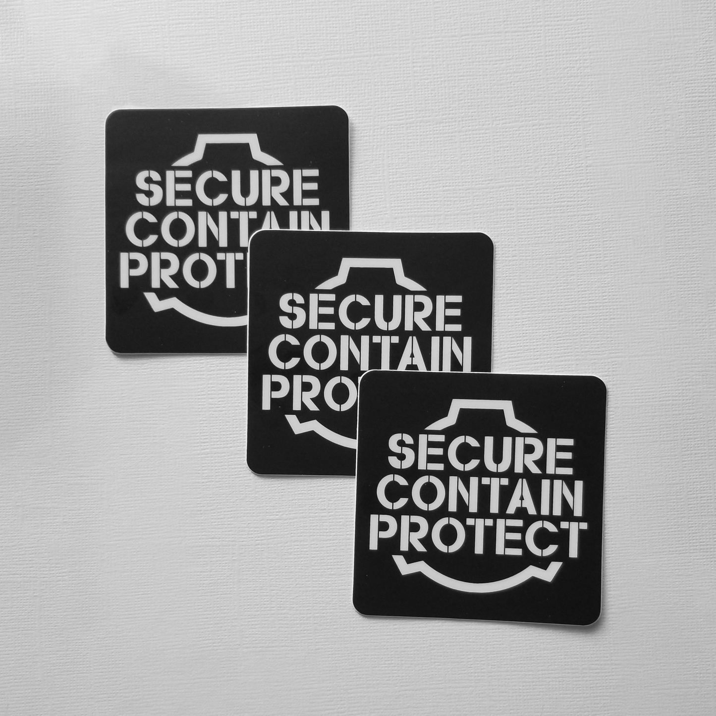 Secure Contain Protect Sticker
