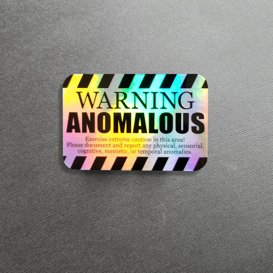 Holographic Warning Sticker 3-Inch