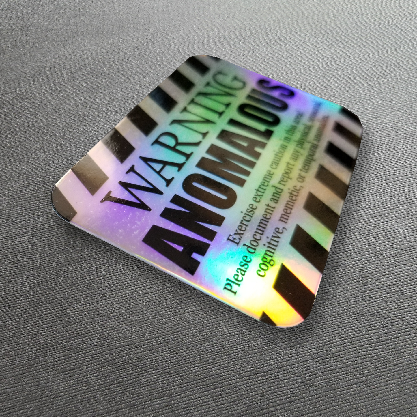 Holographic Warning Sticker 3-Inch