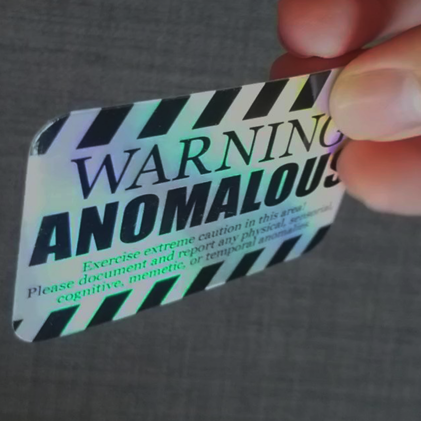 Holographic Warning Sticker 3-Inch