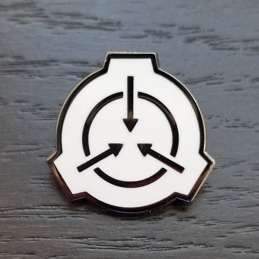 SCP Logo White 1-Inch Pin