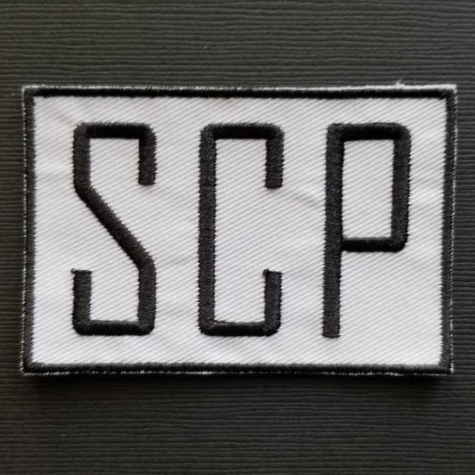 SCP Science Text White Patch