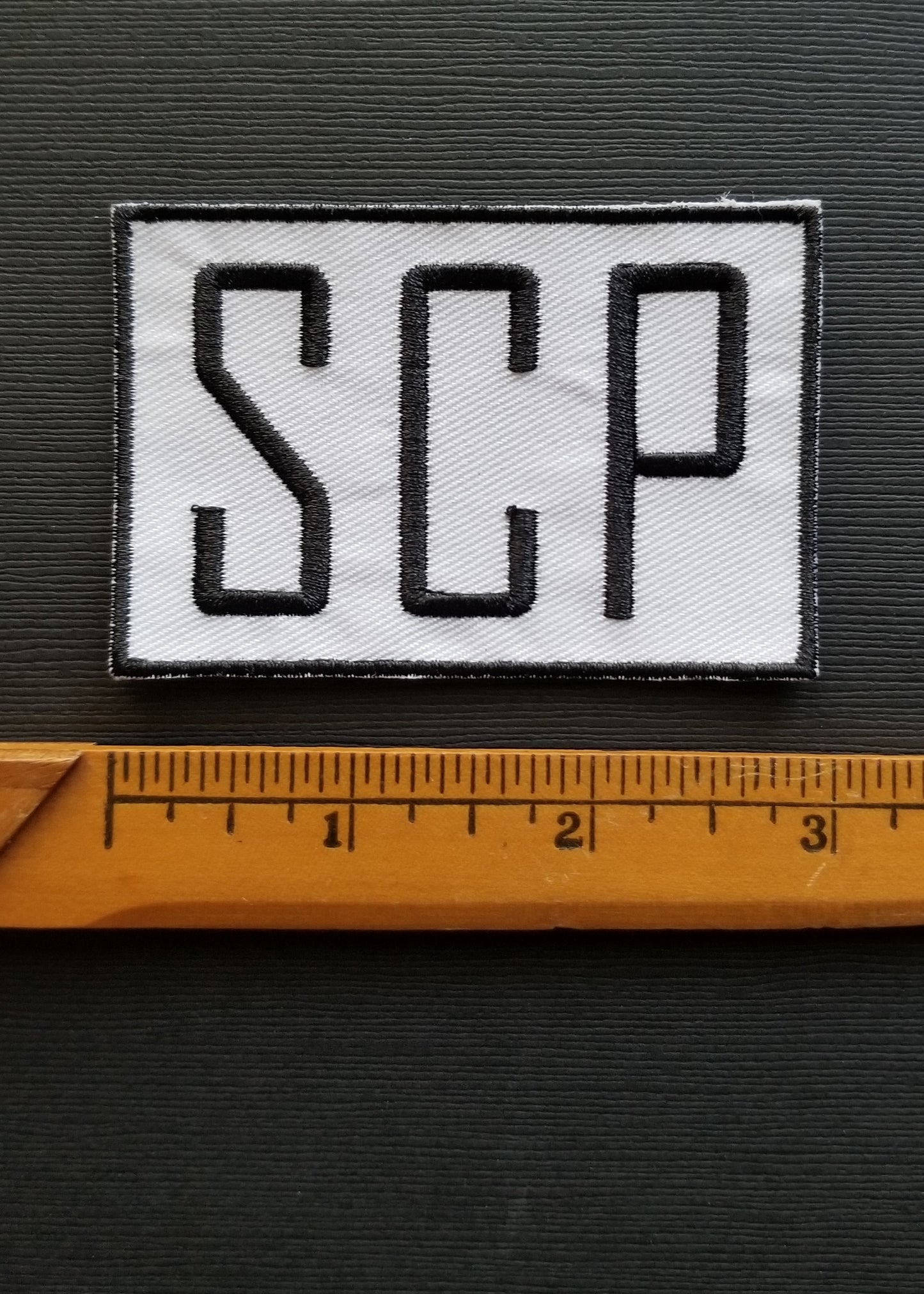 SCP Science Text White Patch