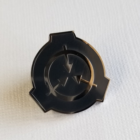 SCP Logo Black Ops 1-inch pin