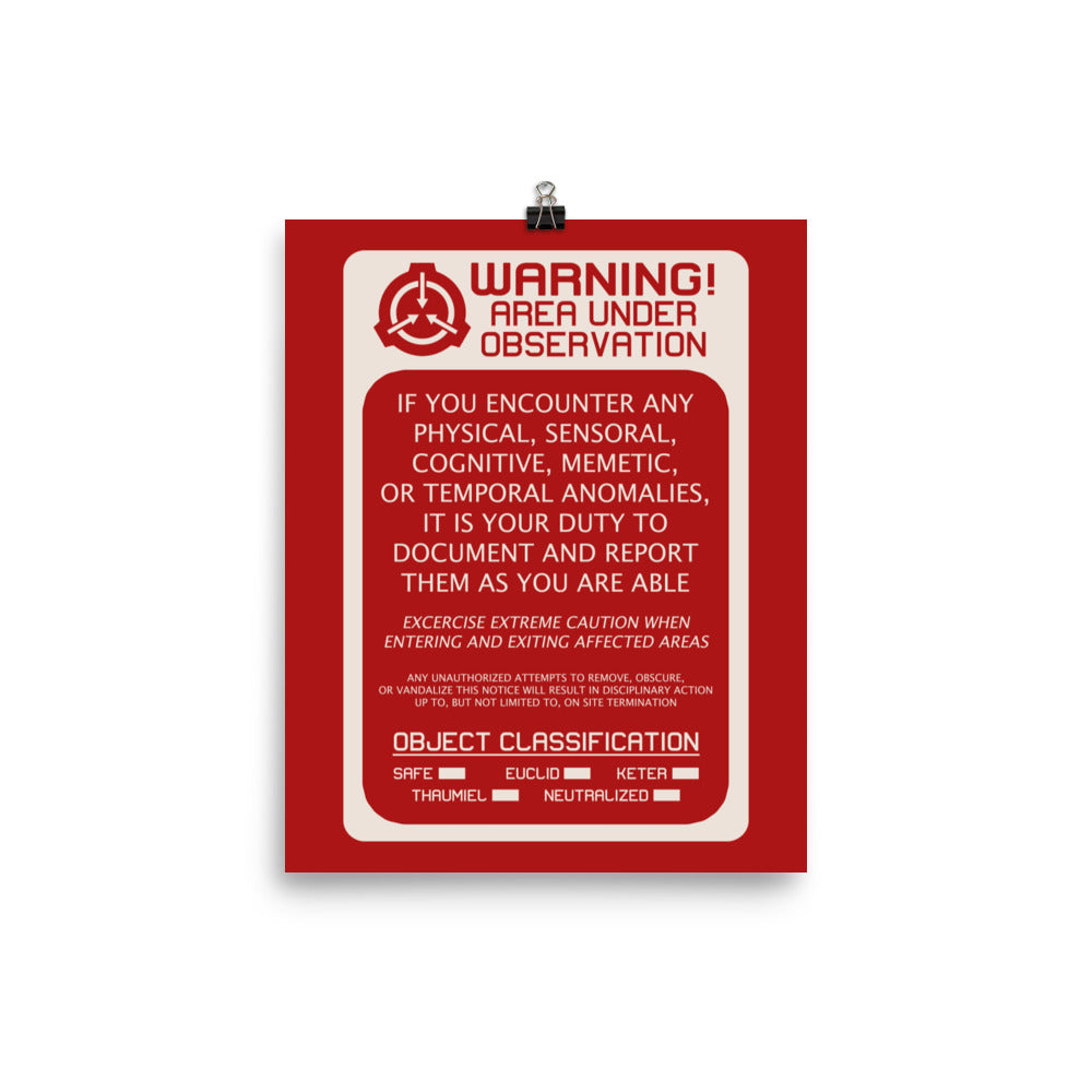 red notice sign
