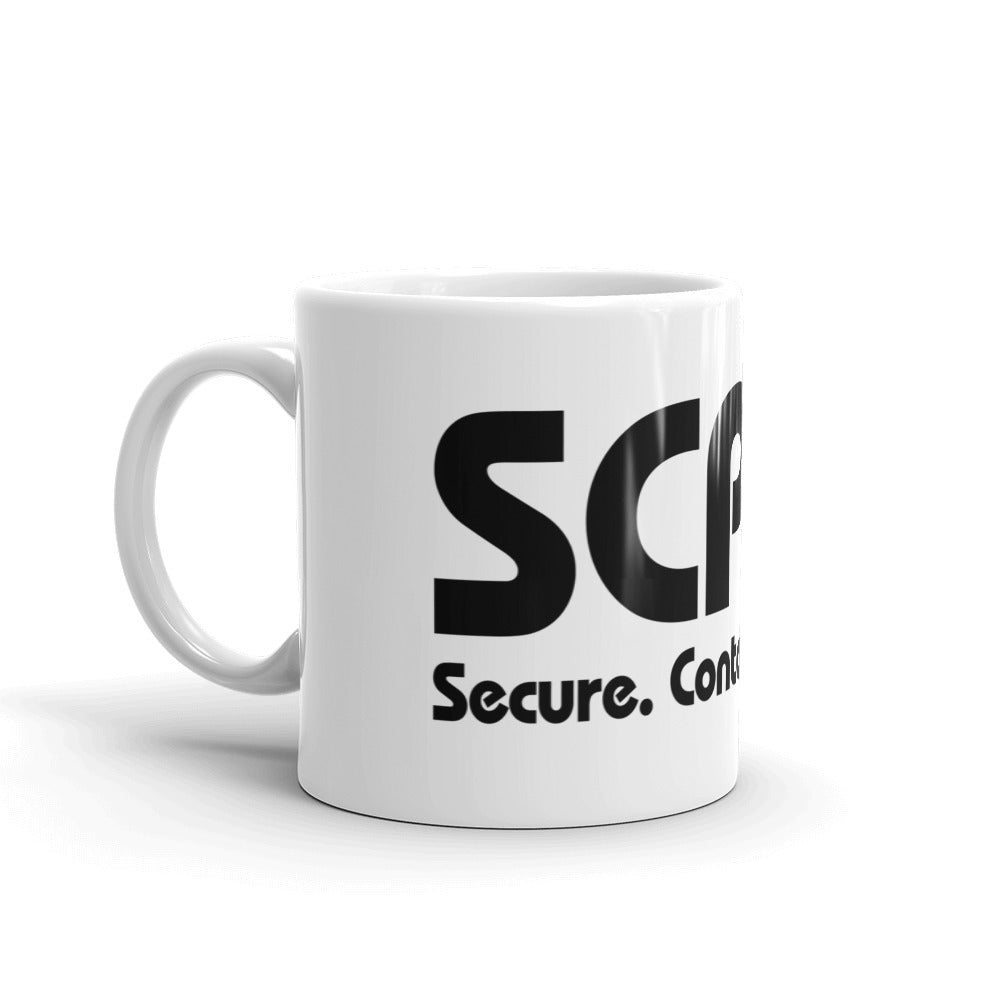 SCP Logo and Text Mug – The SCP Store